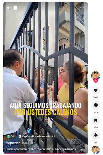 Alejandro Eder publicó video donde ciudadana le demuestra su admiración - crédito alejoeder/TikTok