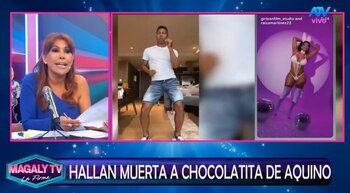 Hallan muerta a Raiza Martínez, ‘La Chocolatita’, influencer relacionada con Pedro Aquino. Captura: Magaly Tv La Firme.