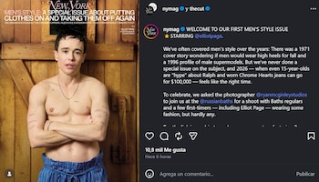 Elliot Page forma parte de una sesión de fotografías LGBTQ en uno de los baños públicos más famosos de Nueva York
(Créditos: nymag, thecut)