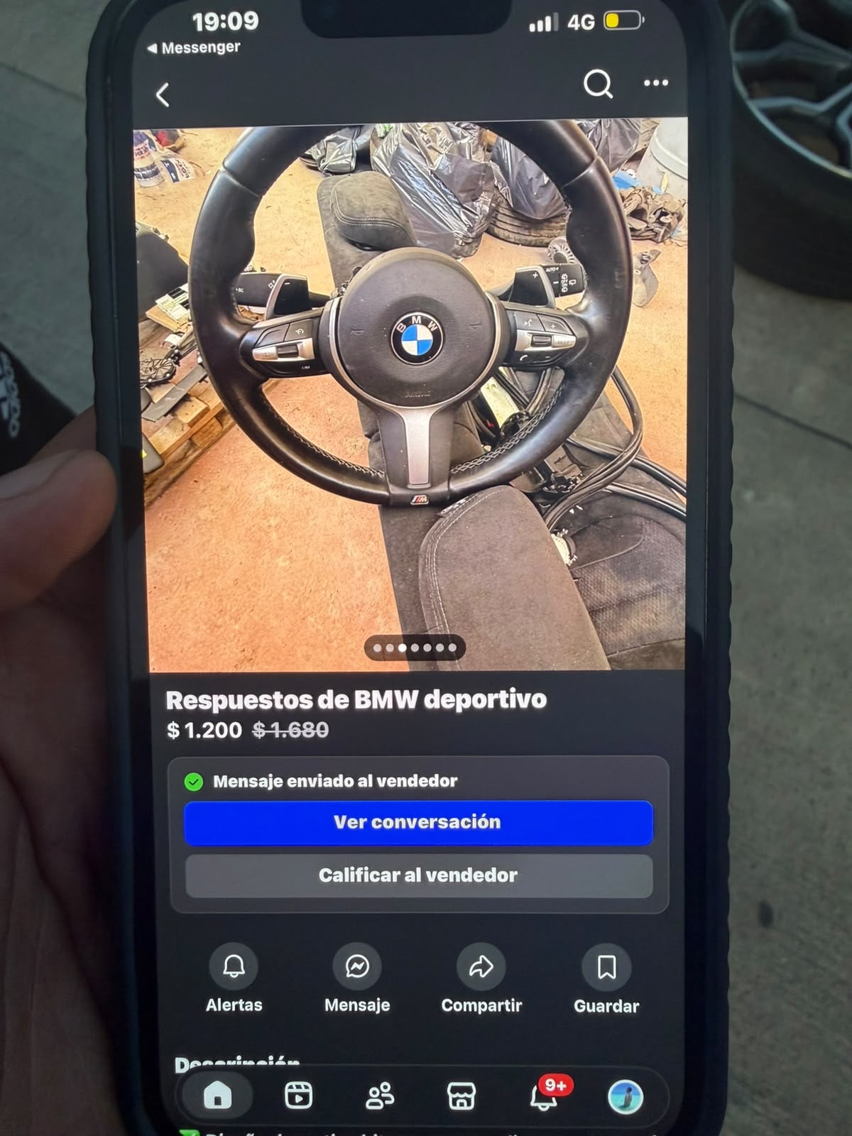 La mujer ofrecía otros componentes del BMW que tenía pedido de secuestro desde el 3 de septiembre de 2025.