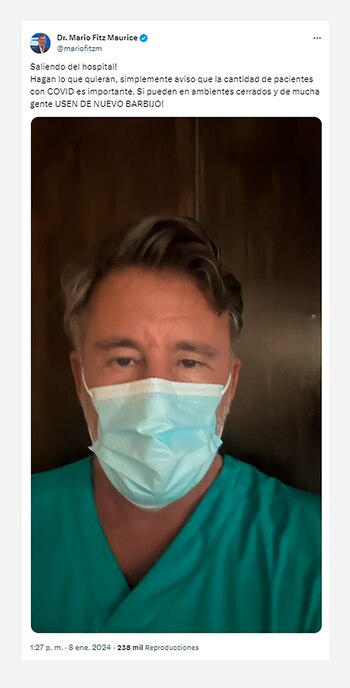 El mensaje en redes del