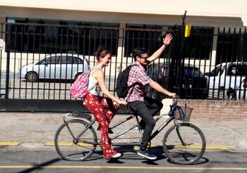 Manzo y su marido, en