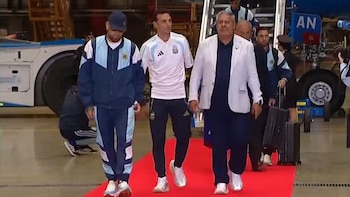 Recibimiento Selección Argentina - Ezeiza - Predio AFA.