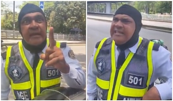 Polémica por la actitud de un agente de tránsito en Cali contra dos mujeres. Capturas de pantalla