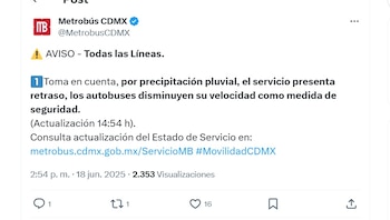 (X/ @MetrobusCDMX)