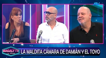 Cati Caballero nunca autorizó la emisión de una cámara escondida: Damián y ‘El Toyo’ cuentan toda la historia. Captura: Magaly TV La Firme.