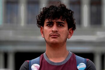 Sergio Morataya posa durante una entrevista con Efe el 12 de agosto de 2021, en Ciudad de Guatemala (Guatemala). EFE/ Esteban Biba