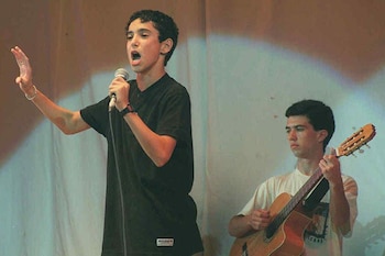 Abel Pintos en sus primeras