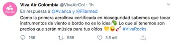 Foto: @VivaAirCol en Twitter