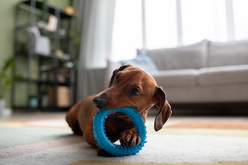 Los perros eligen sus juguetes en función de los colores, entre otros (Freepik)