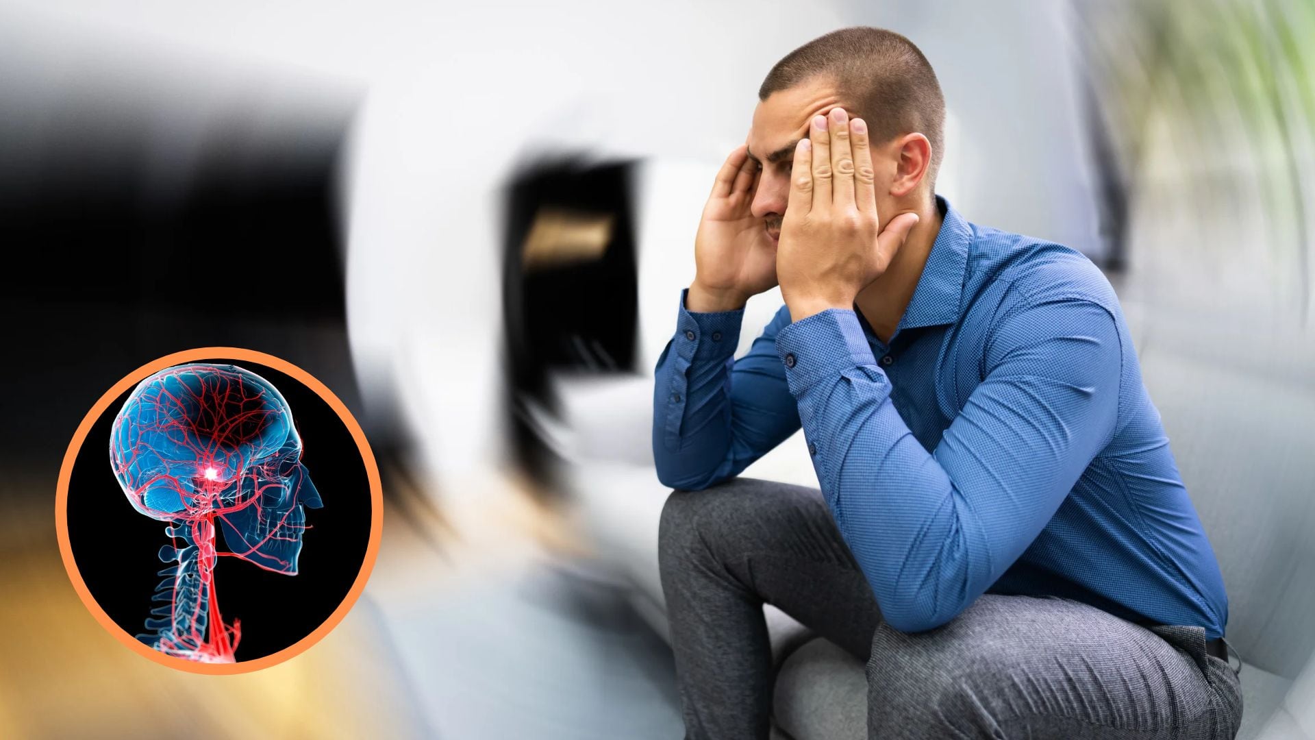 El estrés persistente, la ansiedad y la depresión pueden relacionarse con un mayor riesgo vascular. Composición: Infobae