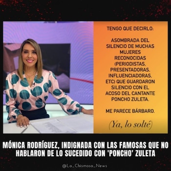 La presentadora Mónica Rodríguez compartió
