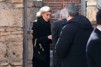 María Zurita, en la misa