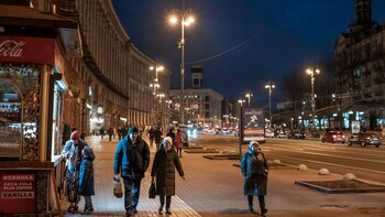 Durante el invierno, los ucranianos
