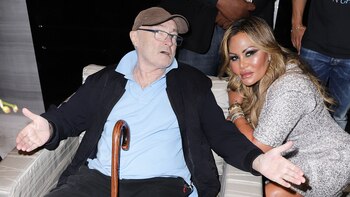 MIAMI, FL - MAY 10: Phil Collins and Orianne Collins attend Orianne Collins Jewellery Grand Opening on May 10, 2018 in Miami, Florida. (Photo by John Parra/Getty Images)