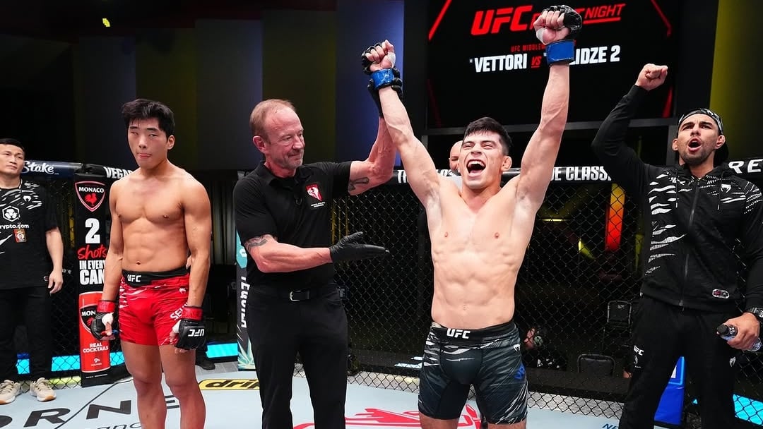 El argentino Vallejos mantiene un récord personal de 16-1, mientras que ganó sus dos peleas en la UFC (Foto: UFC oficial)