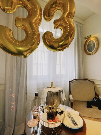 El desayuno especial incluyó globos