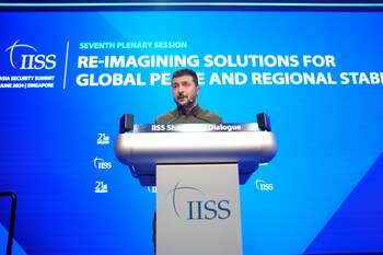 El presidente de Ucrania, Volodimir