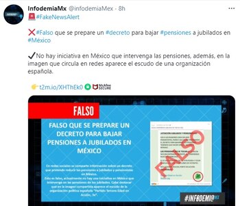 No existe ningún decreto por