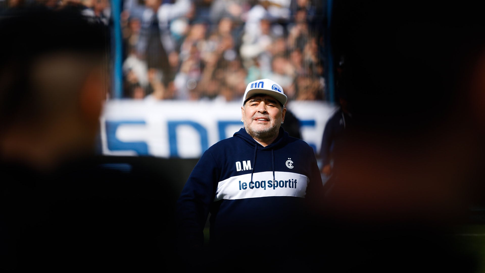 Diego Maradona como DT en Gimnasia y Esgrima de La Plata (Foto/Paula Avila)