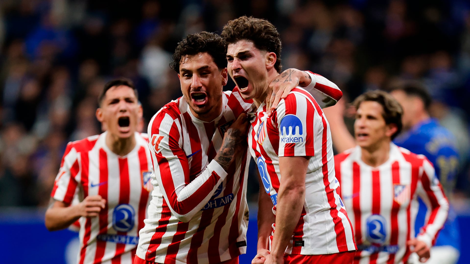 Julián Álvarez marcó su octavo gol de la temporada ante Real Oviedo