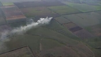 Quienes operan el drone eran