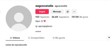 La cuenta de Tik Tok