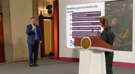 Suspensión de la importación temporal de calzado, Marcelo Ebrard