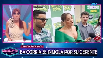 Magaly Medina ‘cuadra’ a Alejandra Baigorria y asegura que jamás perdonaría una infidelidad: “A mí no me pongas en tu bolsa”. Captura: Magaly TV La Firme.