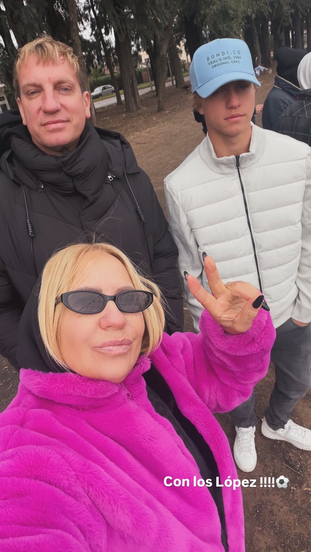 Nora se mostró junto a Maxi en un partido de Constantino y Benedicto (Instagram)