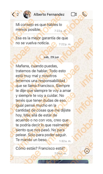 Otro de los chats entre