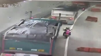 Video: Imprudencia vial de motociclista