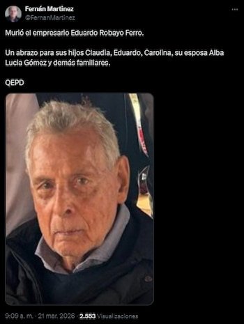 El empresario Fernán Martínez fue