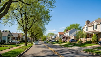 Una casa en un barrio