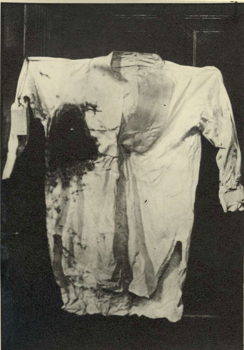 La camisa manchada de sangre de Roosevelt