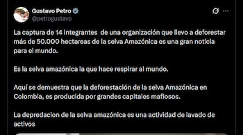 Gustavo Petro - crédito @petrogustavo/X