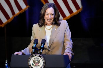 La vicepresidenta estadounidense Kamala Harris