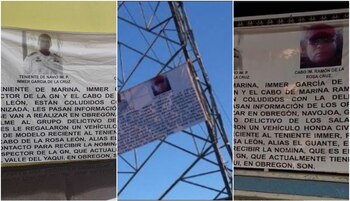 A menudo las narcomantas son