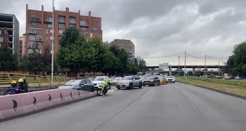 El siniestro vial en la localidad de Chapinero dejó cierres y caos vial - crédito Secretaría de Movilidad