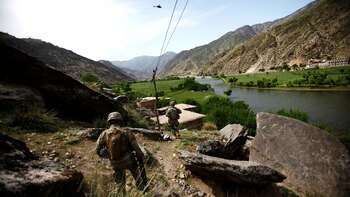 Soldados estadounidenses en el este