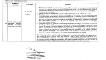 Fiscal Elizabeth Peralta y Andrés