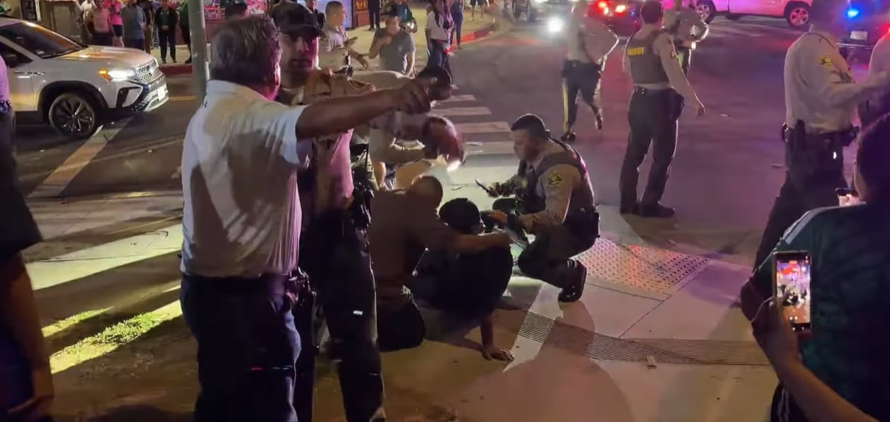 La noticia de cuatro personas heridas en el tiroteo generó preocupación en la comunidad y una rápida respuesta de los servicios de emergencia (IRT Media)