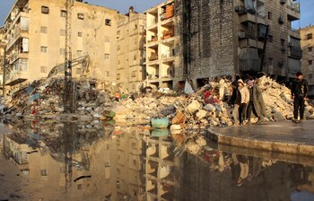 Destrucción en Aleppo, una ciudad