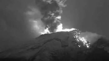 Una nueva explosión del Popocatépetl