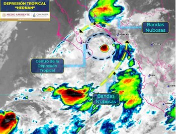 Hernán pasó de ser tormenta