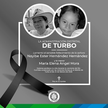 La menor cayó al río