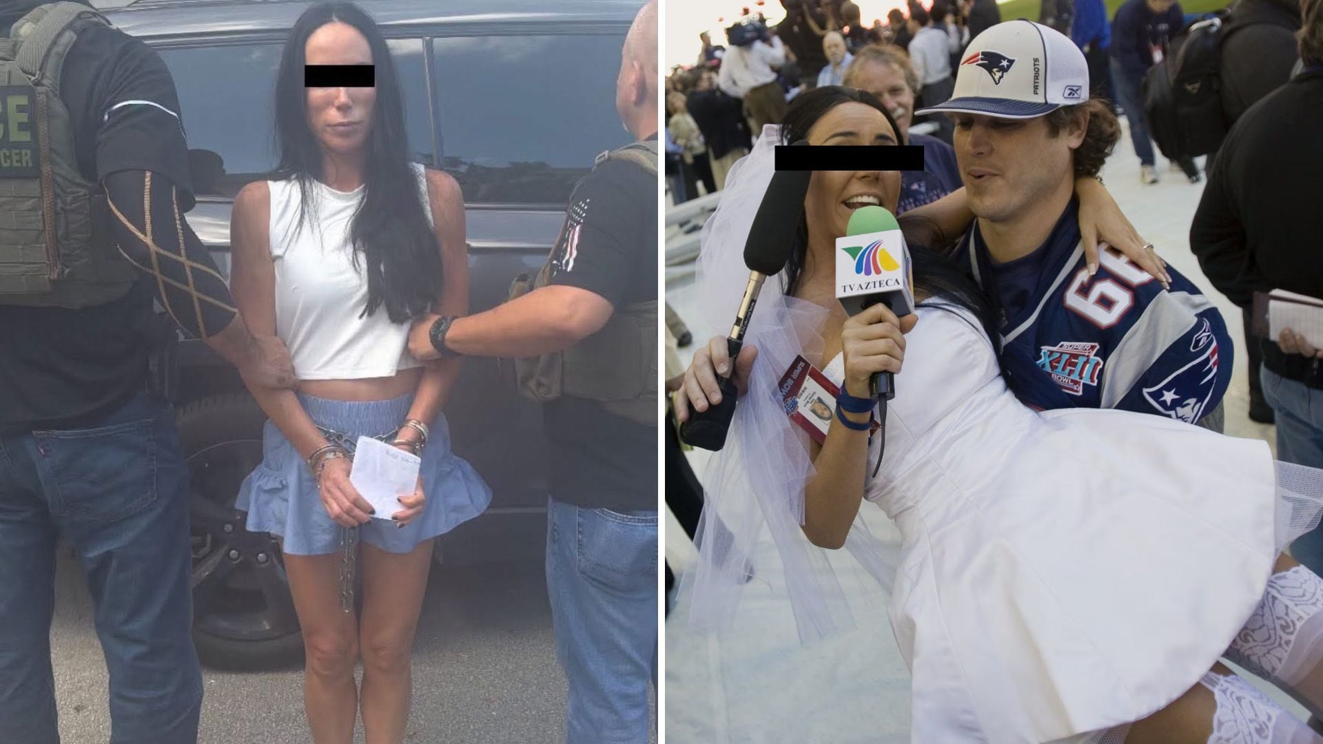 Inés Gómez Mont y la vez que le pidió matrimonio a Tom Brady durante el Super Bowl de 2008