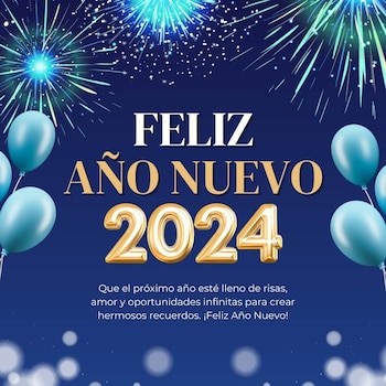 Postales e imágenes con frases motivadoras para compartir por Año Nuevo 2024