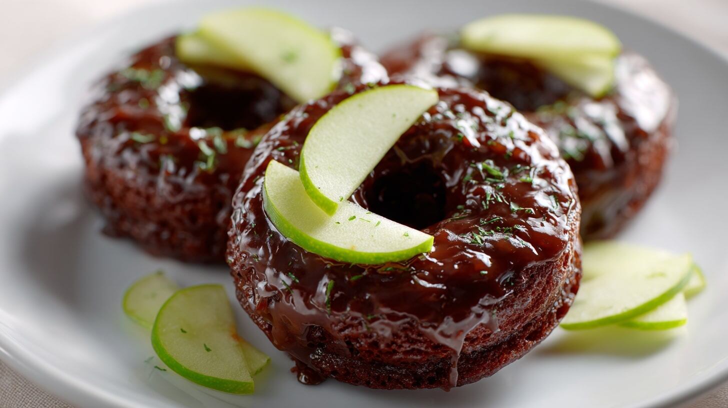 La receta de donuts de chocolate con manzana destaca por su elaboración sencilla que no requiere horno ni experiencia previa. - (Imagen Ilustrativa Infobae)