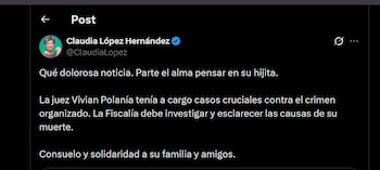 La precandidata Claudia López exige